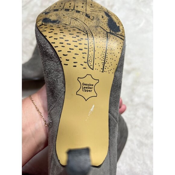 Bella Vita gray suede ruched pointed boot women size 7 M - Picture 5 of 8